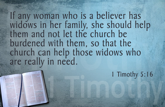 1 timothy 5 3 16 commentary